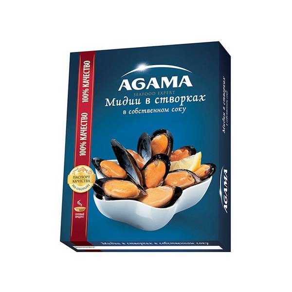 Мидии в створках Агама в с/с 450г