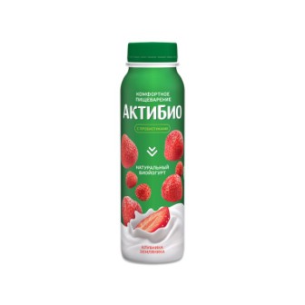 Йогурт Актибио 260г клубника/земляника