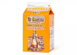 Сметана Вологжанка 16% 470г Вологда