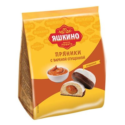 Пряники Яшкино с вареной сгущенкой 350г