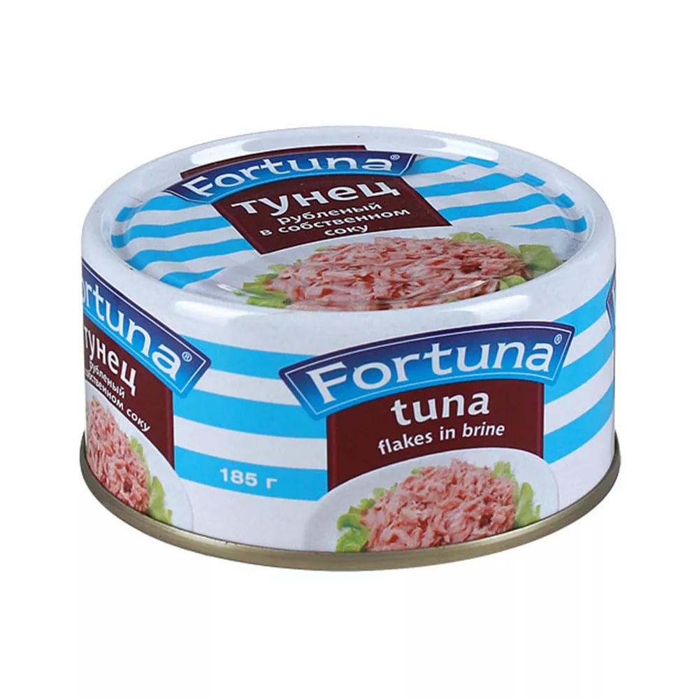 Тунец Фортуна рубленый в с/с 185г
