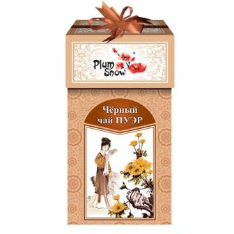 Чай Plum Snow Пуэр черный 100г
