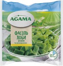 Фасоль Агама Лоби резаная 400г с/м