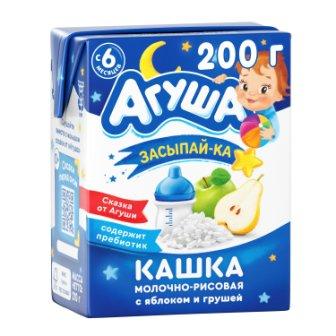Каша Агуша Засыпайка 200г Рисовая с молоком Ябл/гр