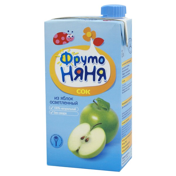 Сок Фрутоняня 0.5л яблоко осветленное