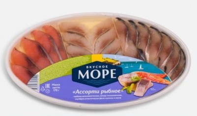 Рыбное ассорти Вкусное Море горбуша/скумбрия/сельд