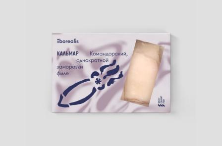 Кальмар Borealis командорский филе б/к с/м 500г