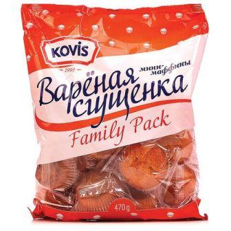 Мини-маффины Ковис вареная сгущенка 470г