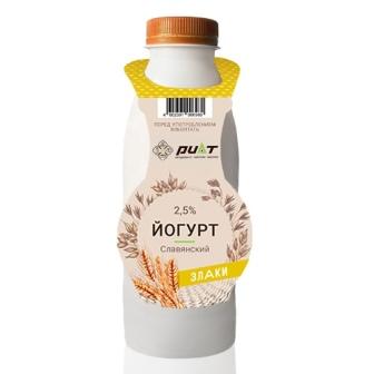Йогурт Риат Славянский злаки 2.5% 0.4л