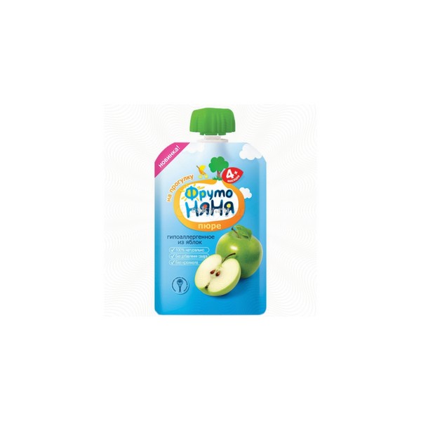 Пюре Фрутоняня 90г яблоко натуральное