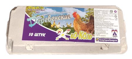 Яйцо Ко-Коль Деревенское 1кат.10шт Владимир