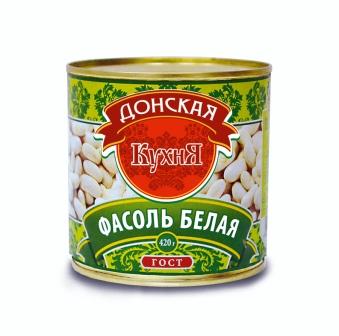 Фасоль Донская кухня белая в с/с 420г