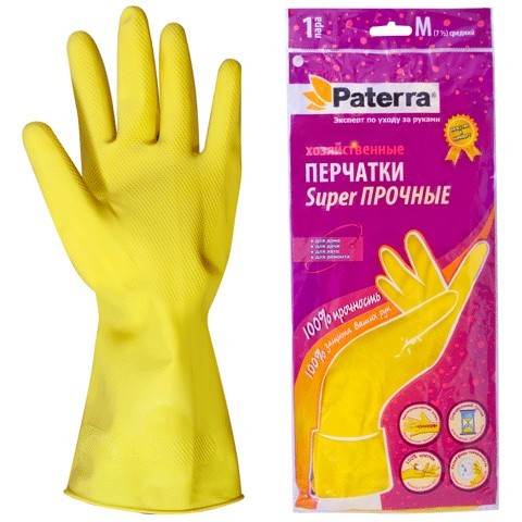 Перчатки Патерра резиновые М 402-394