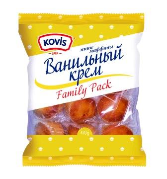 Мини-маффины Ковис ванильный крем 470г