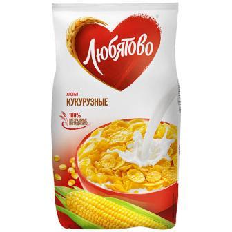 Хлопья Любятово кукурузные 300г