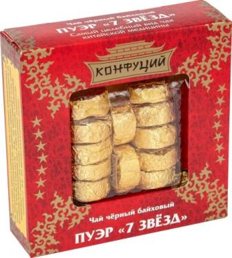 Набор Чай Конфуций Pu-er Семь звезд 100г