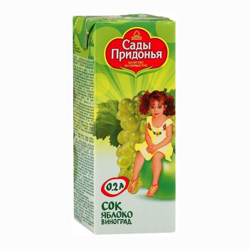 Сок Сады Придонья 0.2л Яблоко/виноград