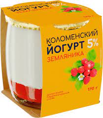 Йогурт Коломенский 5% 170г земляника
