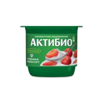Йогурт Актибио 130г клубника