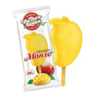 Мороженое Чистая линия пломбир Манго/кус.фруктов э