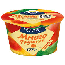 Йогурт Свежее Завтра 2.6% 180г персик