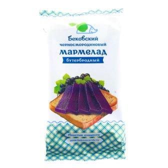 Мармелад Бековский бутербродный 270г чер.смородина
