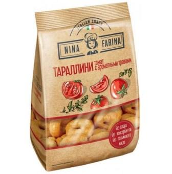 Сушки Тараллини Nina Farina 180г томат/аромат.трав